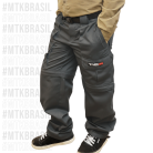 Calça Bermuda Amazon Kids Chumbo