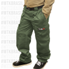 Calça Bermuda Amazon Kids Musgo