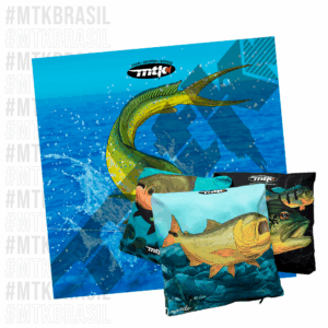 Almofada Estampada Dourado do Mar